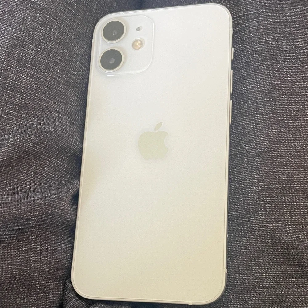 Apple iPhone 12 Mini unlocked White Back with Dual Camera